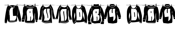 Laundry Day font preview